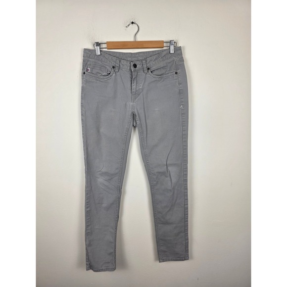 Stio Pants - Stio Womens Gray‎ Rivet Slim Straight Stretch Canvas Pants Size 8 1335F19